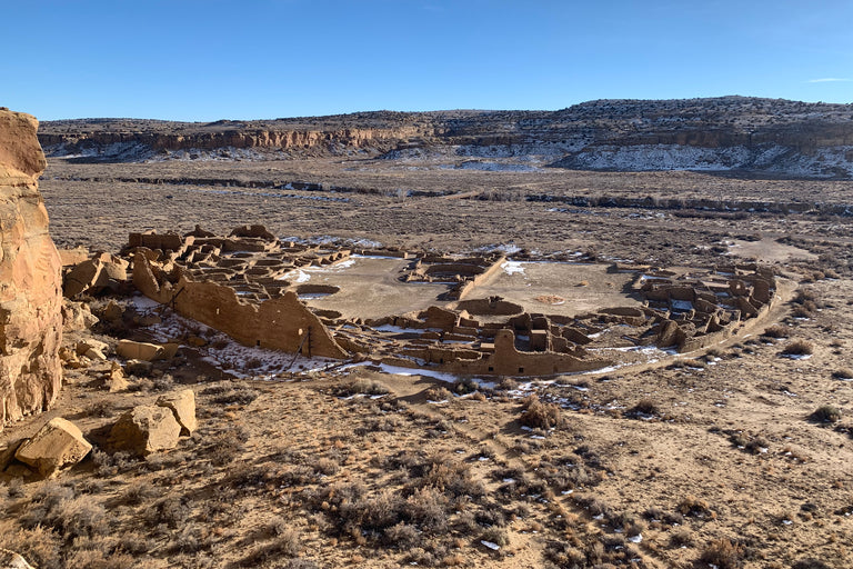 A view of Pueblo Bonito from the overlook loop trail.