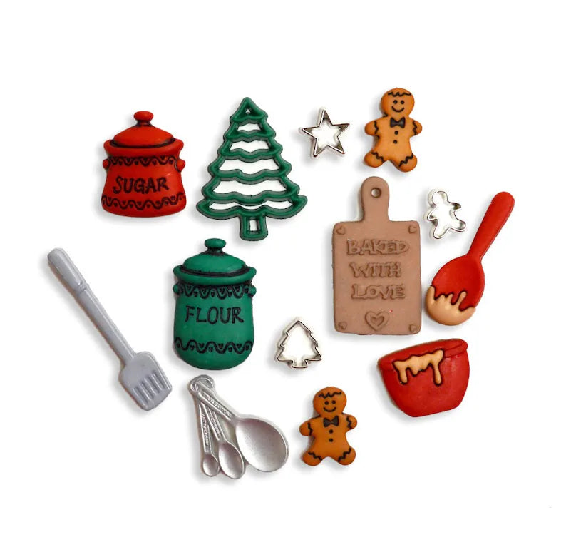 Button #2473 - Christmas Cookies