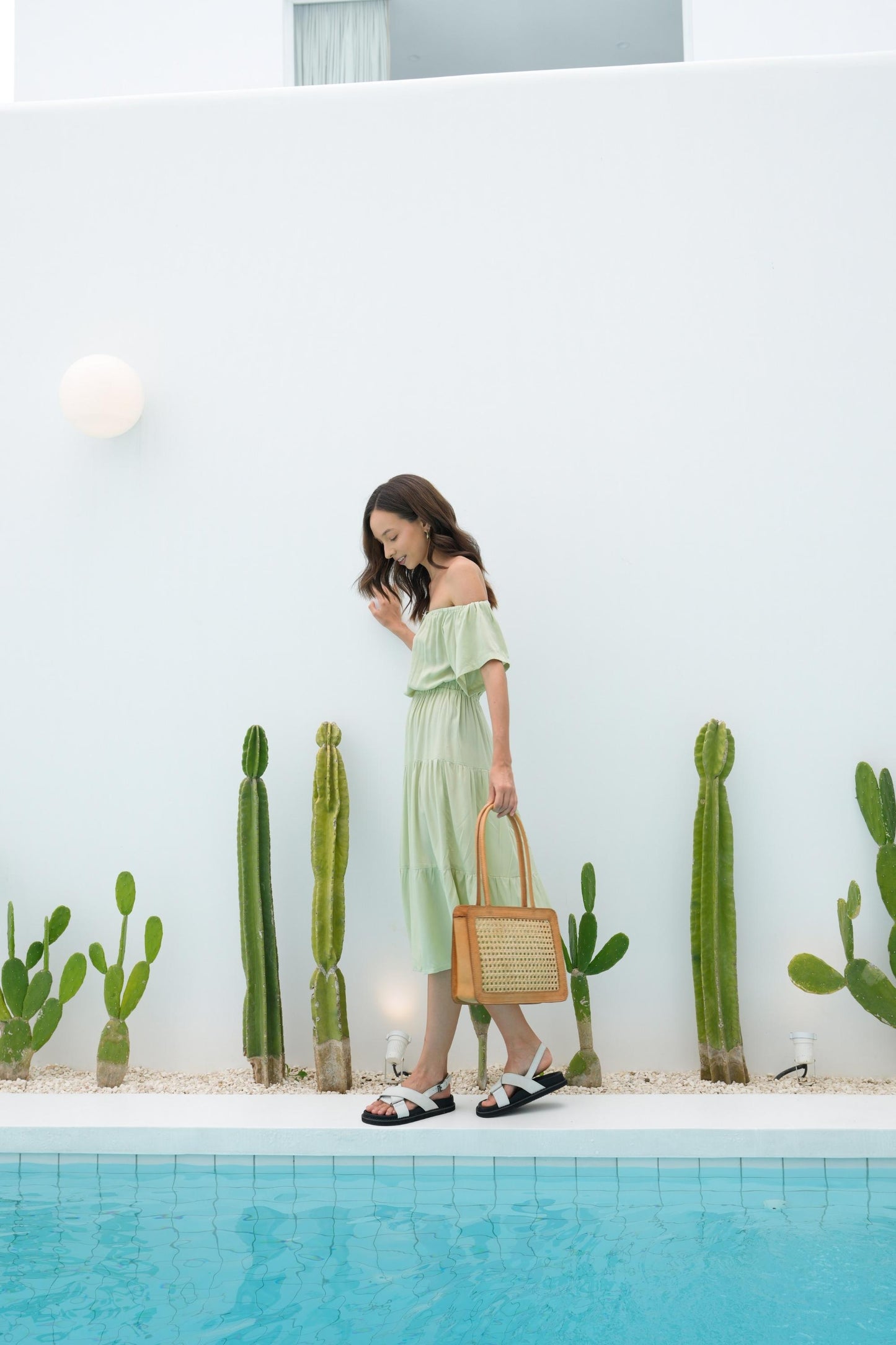 Giselle Oversized Cane and Leather Tote in Tan – Pink Haley