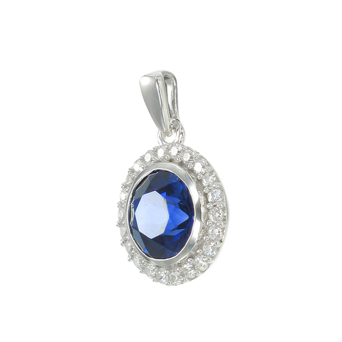 Classic Blue Sapphire Pendant – Karina Ariana