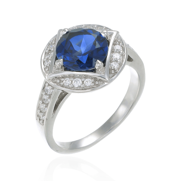 Bezel Set Vintage Inspired Blue Sapphire Ring – Karina Ariana