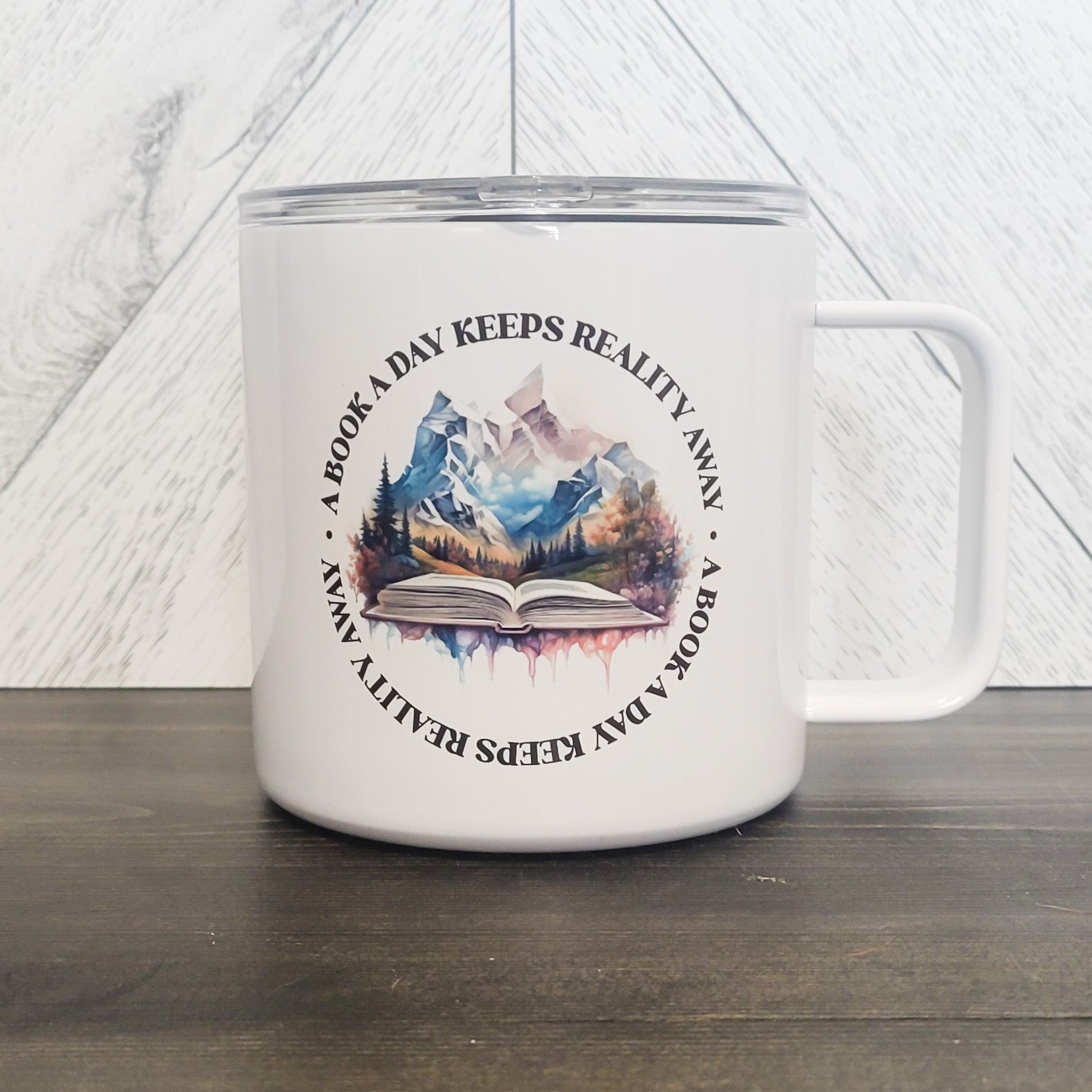 image for A Book A Day Stainless Steel 17oz Coffee Mug