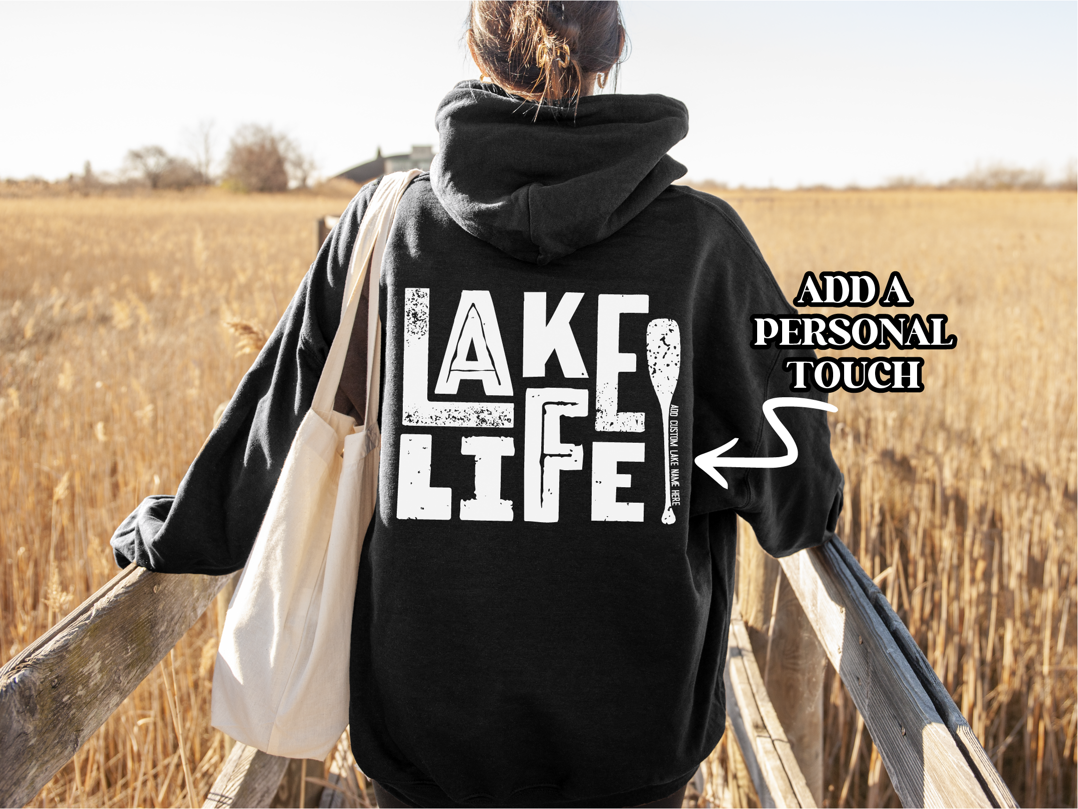 image for Lake Life Oar Personalized Lake Hoodie | Summer Apparel