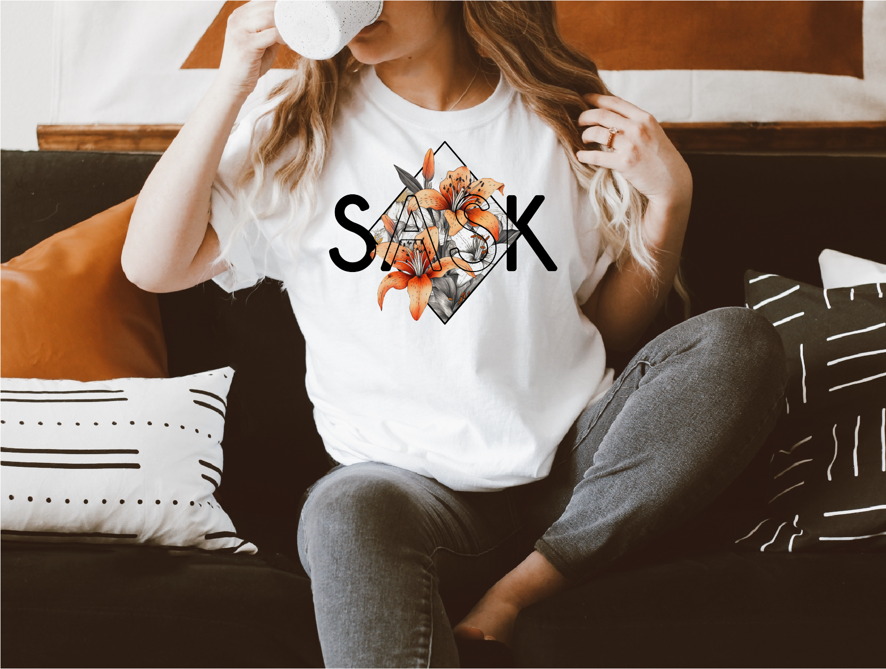image for SASK Diamond Unisex T-shirt | Saskatchewan Apparel