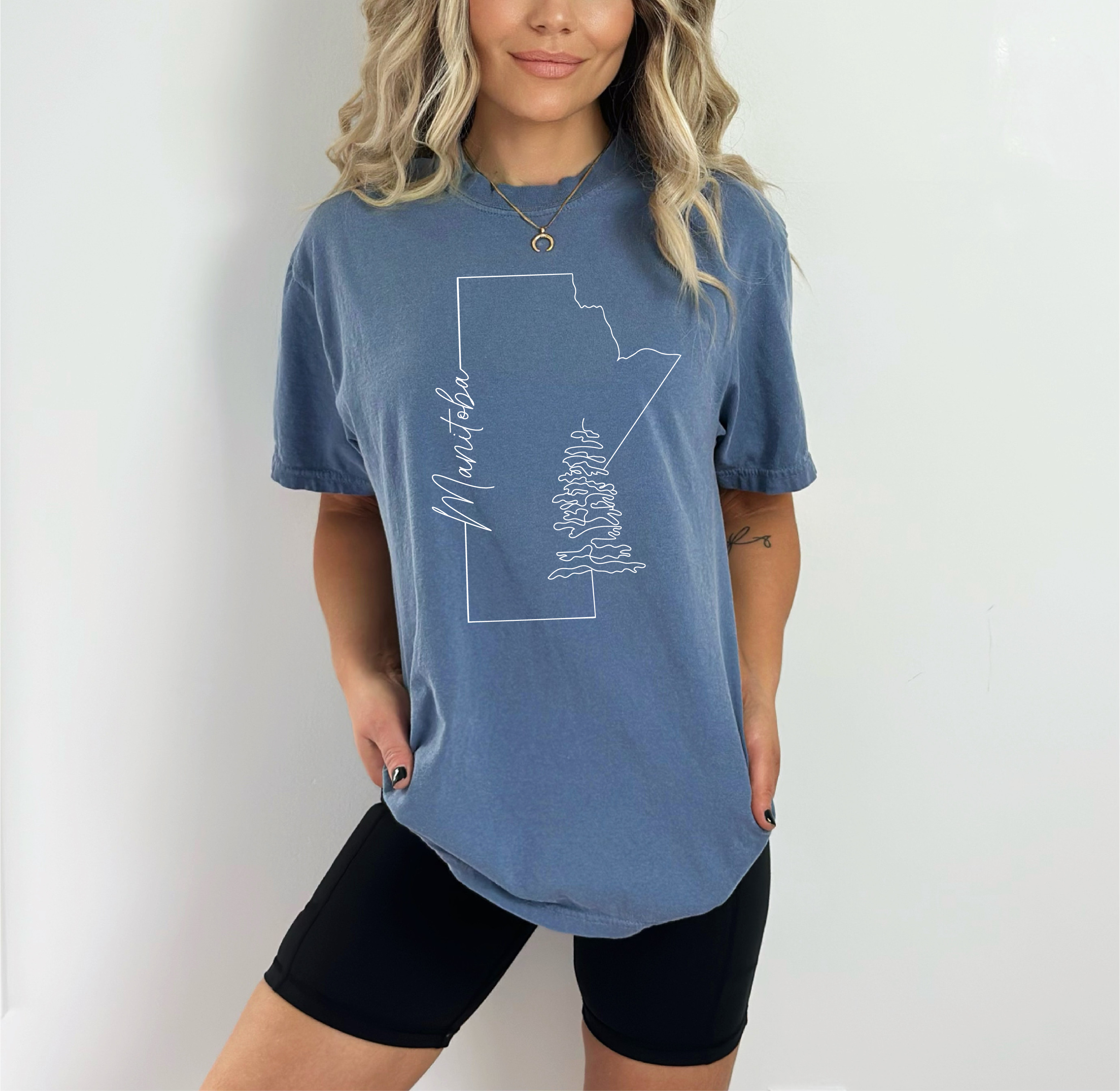 image for Manitoba Line Art Unisex T-shirt