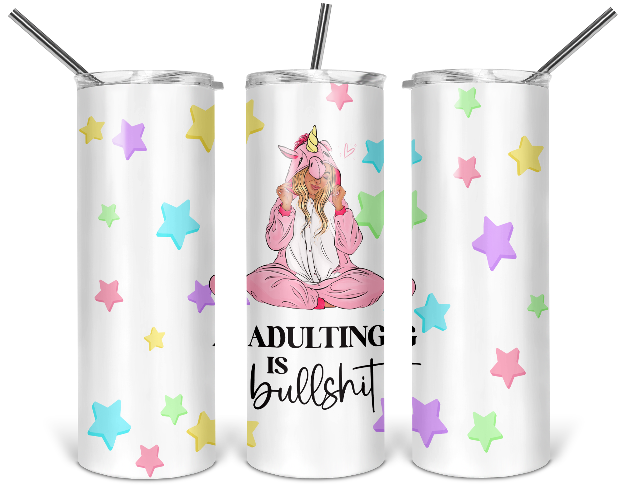 image for Adulting is Bullshit Skinny Tumbler