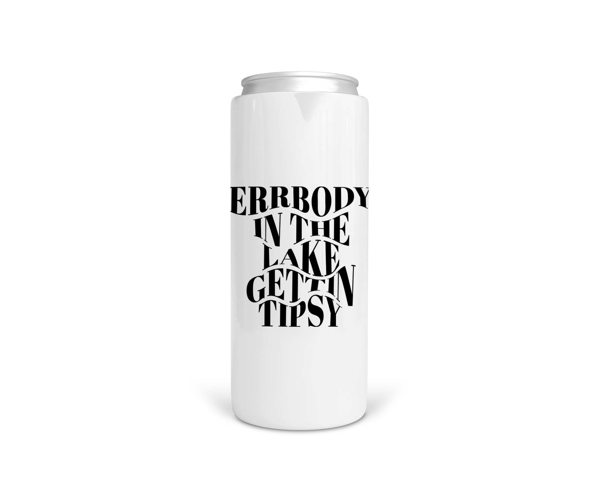 image for Errbody In The Lake Gettin' Tipsy Tall Boy Can Stainless Steel Koozie