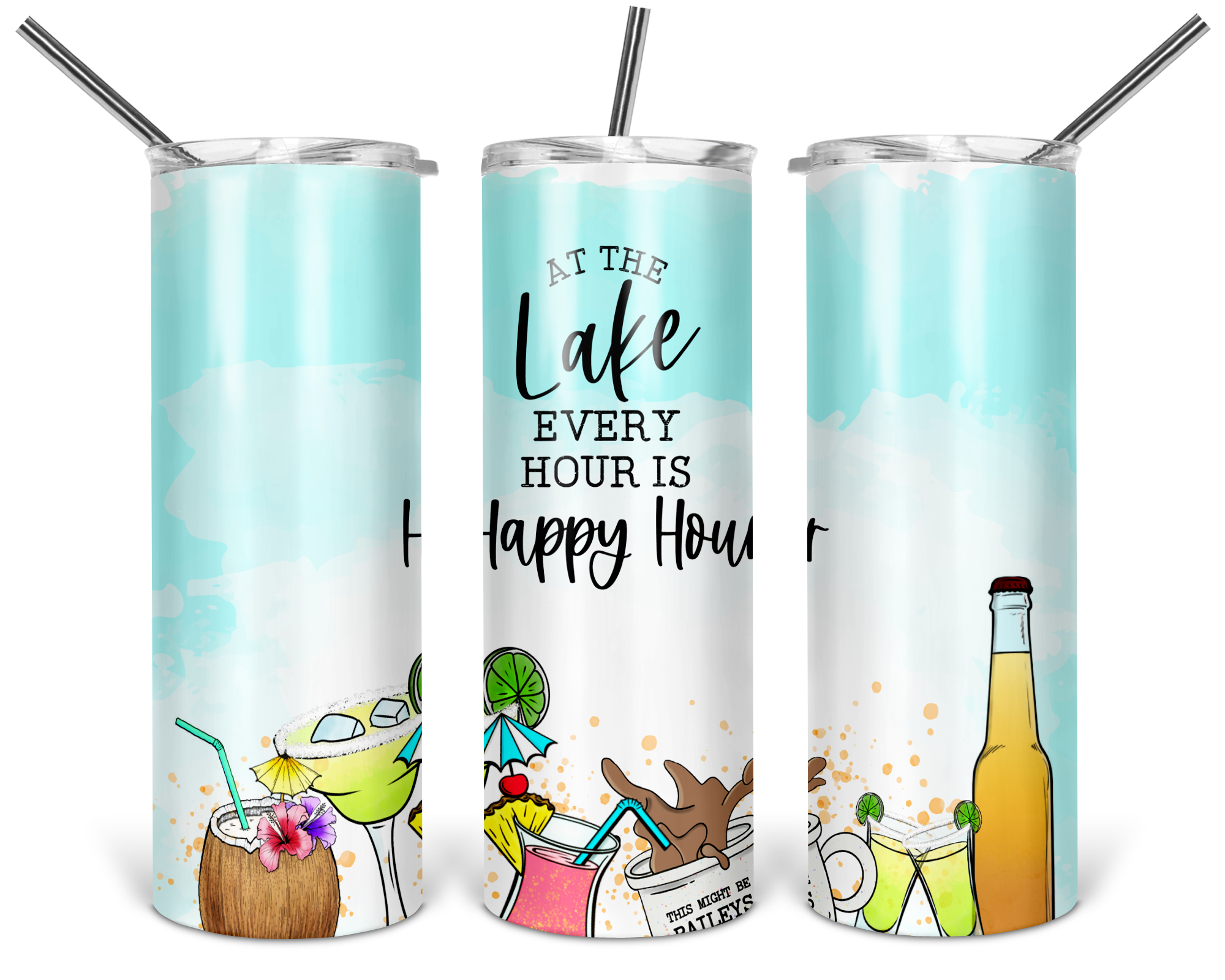 image for Every Hour Is Happy Hour Skinny Tumbler