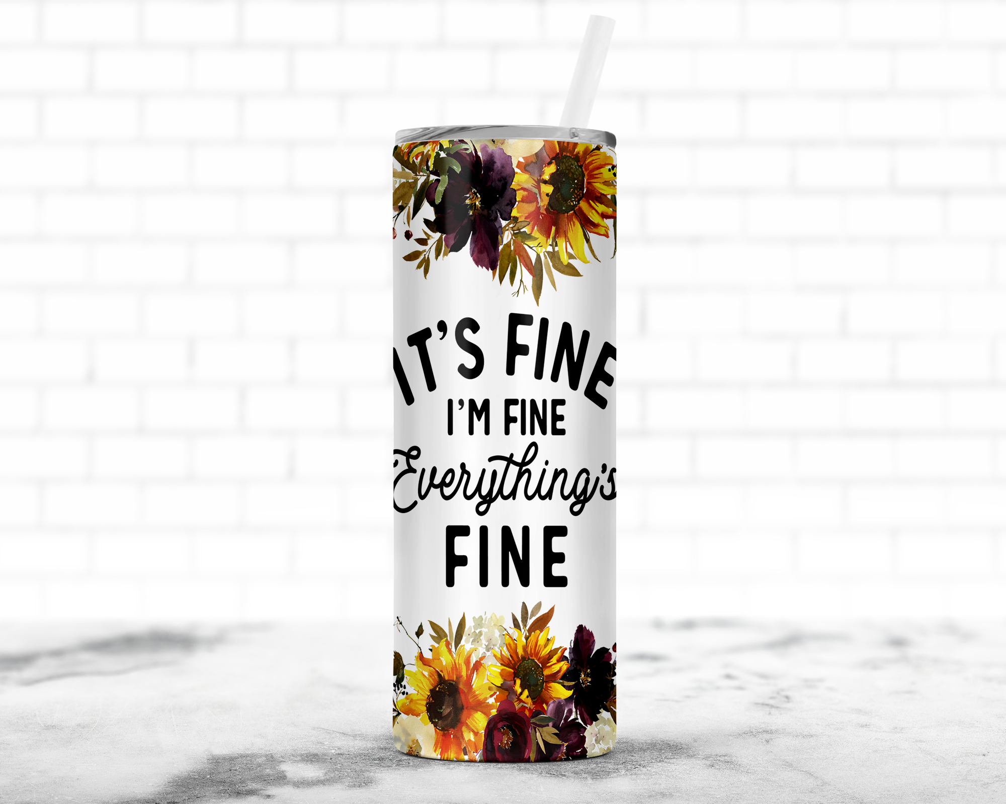 image for It's Fine Skinny Tumbler