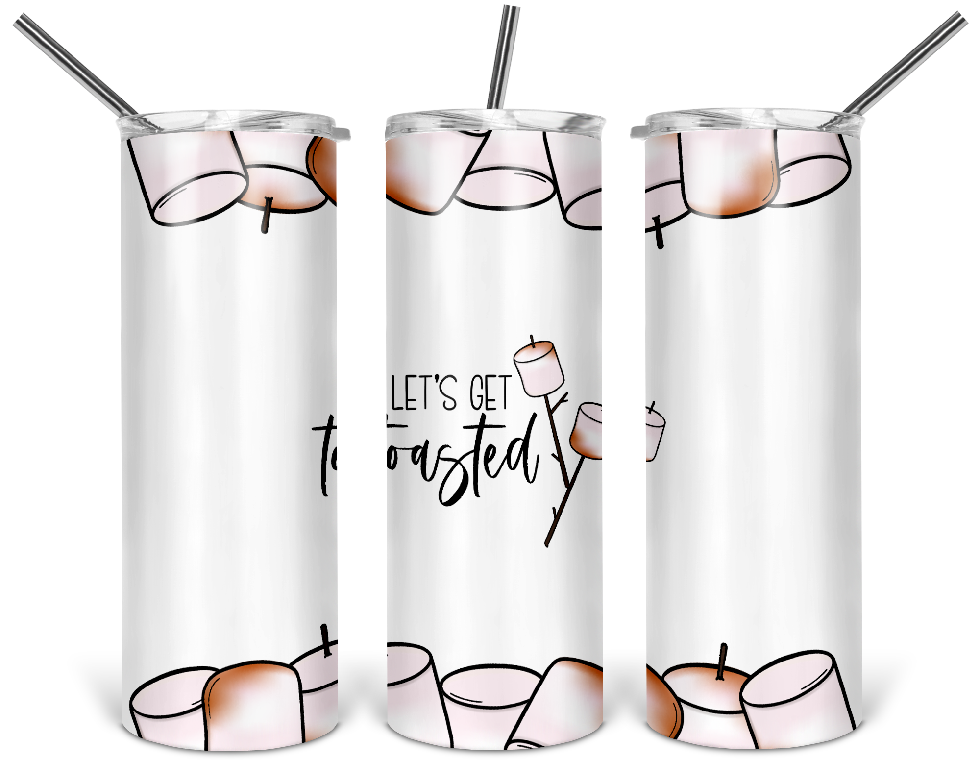 image for Let's Get Toasted Skinny Tumbler