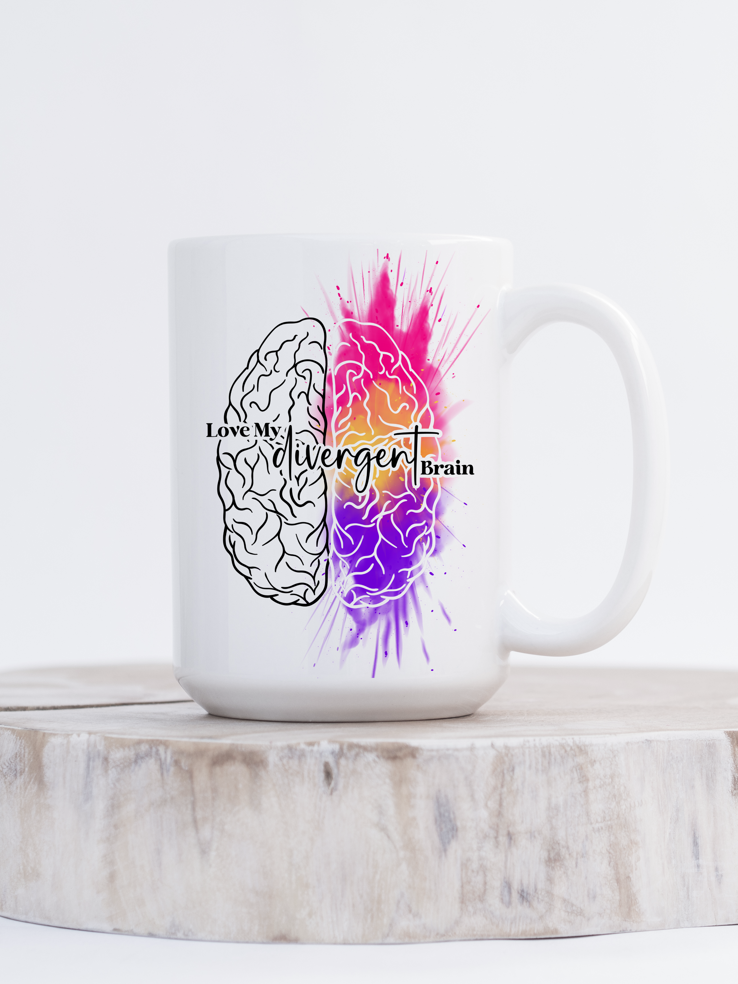 image for Love My Divergent Brain Ceramic Mug