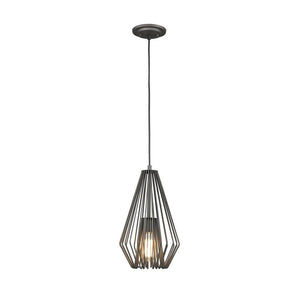 1 Light Mini Pendant-15.75 inches Tall and 9.25 inches Wide-Bronze Finish Bailey Street Home 372-Bel-2019862 - girmanfaustman Store