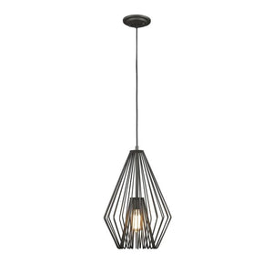 1 Light Mini Pendant in Modern Style 12.25 inches Wide By 18.5 inches High-Bronze Finish Bailey Street Home 372-Bel-2019859 - girmanfaustman Store