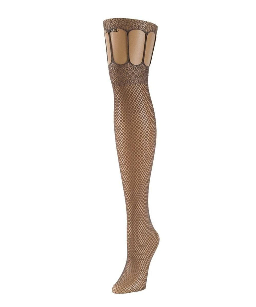 MeMoi Dot Flocked Sheer Tights