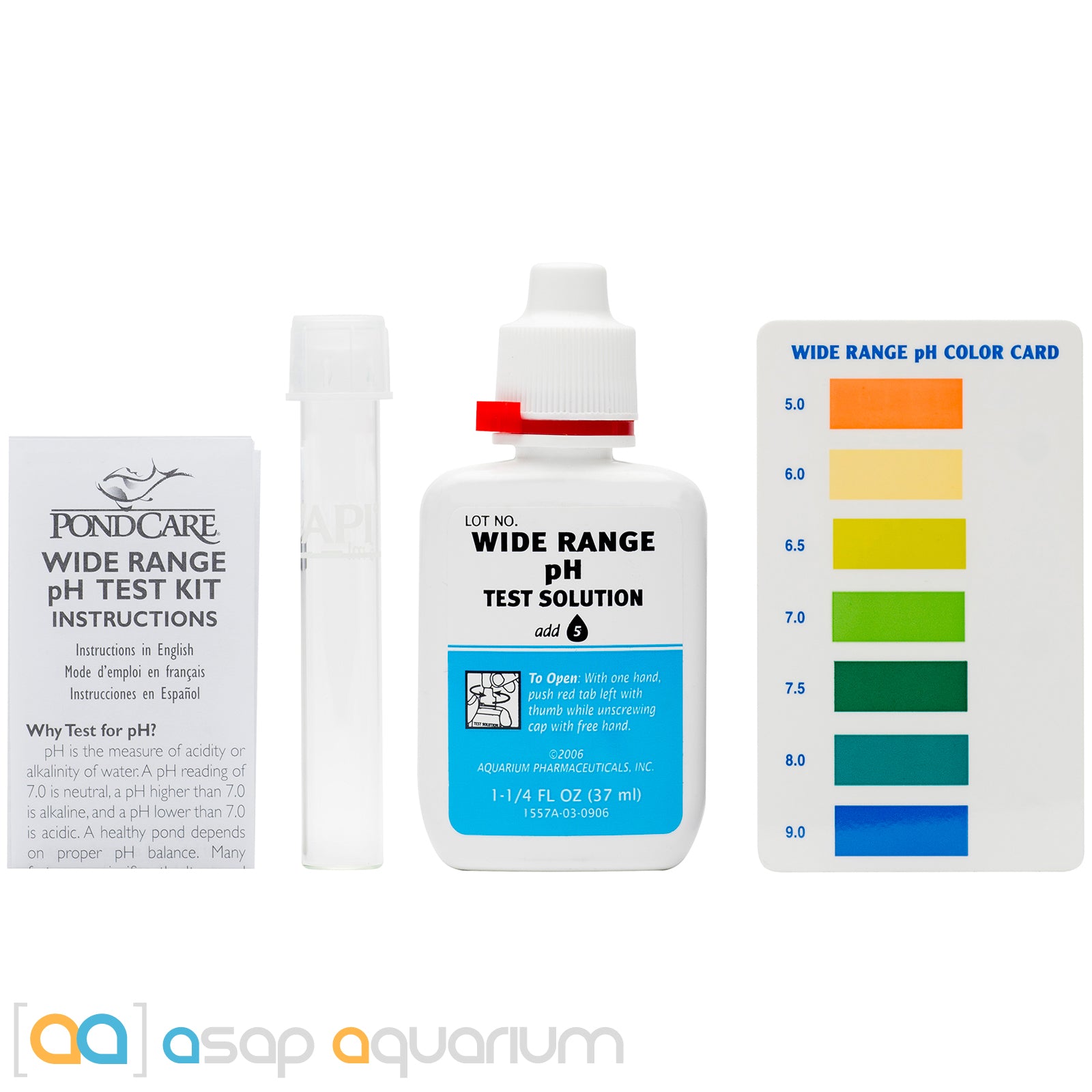 alcohol Leugen armoede API Pond Wide Range pH Test Kit | ASAP Aquarium