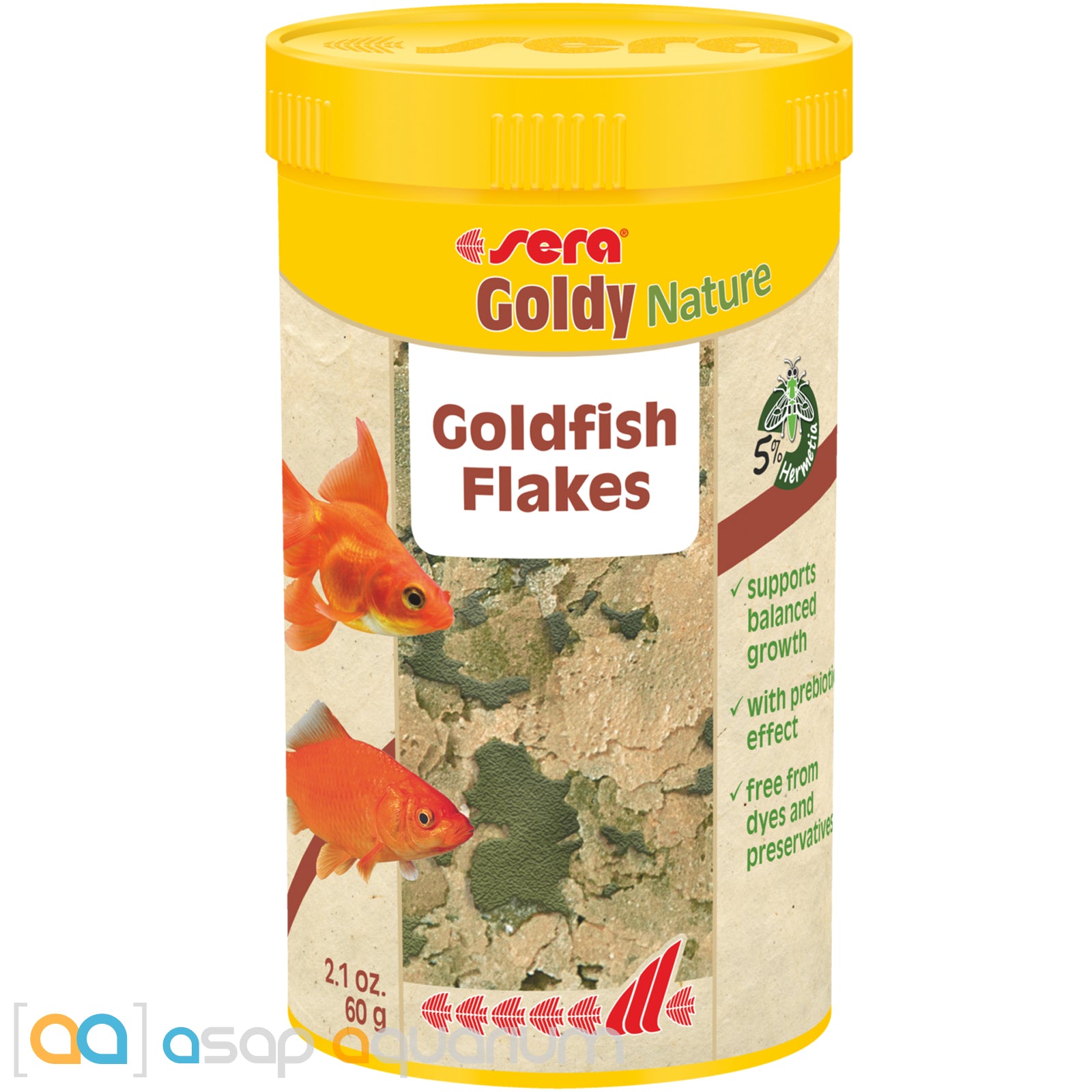 tiener Wens dichtbij Sera Goldy 2.1 oz / 250 ml Goldfish Flake Food | ASAP Aquarium