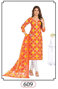 Orange color desinger top with pant Ready-made salwar Suit GJ609