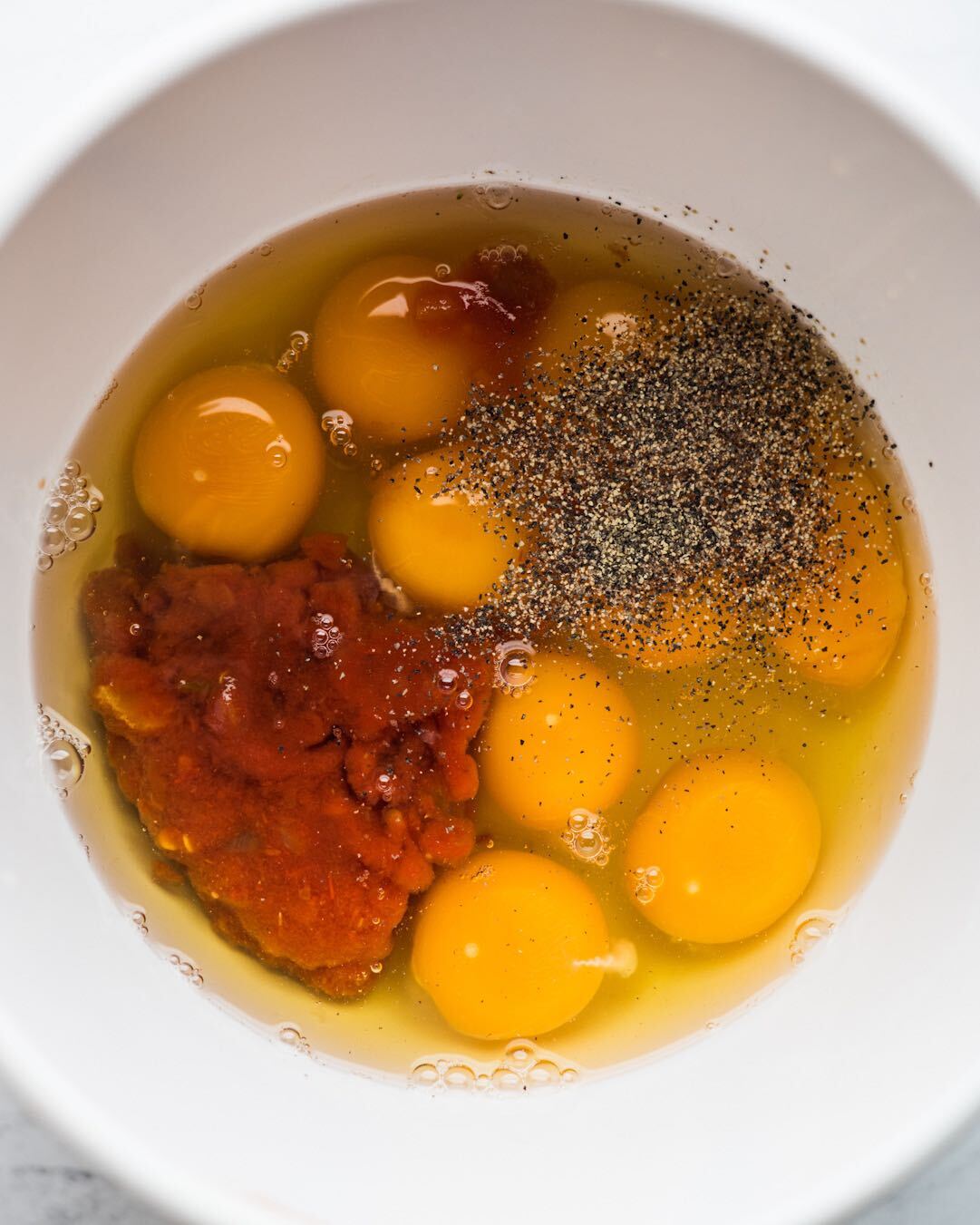 Whisk together the eggs, salsa, spinach, salt, and black pepper in a large bowl. | peteandgerrys.com