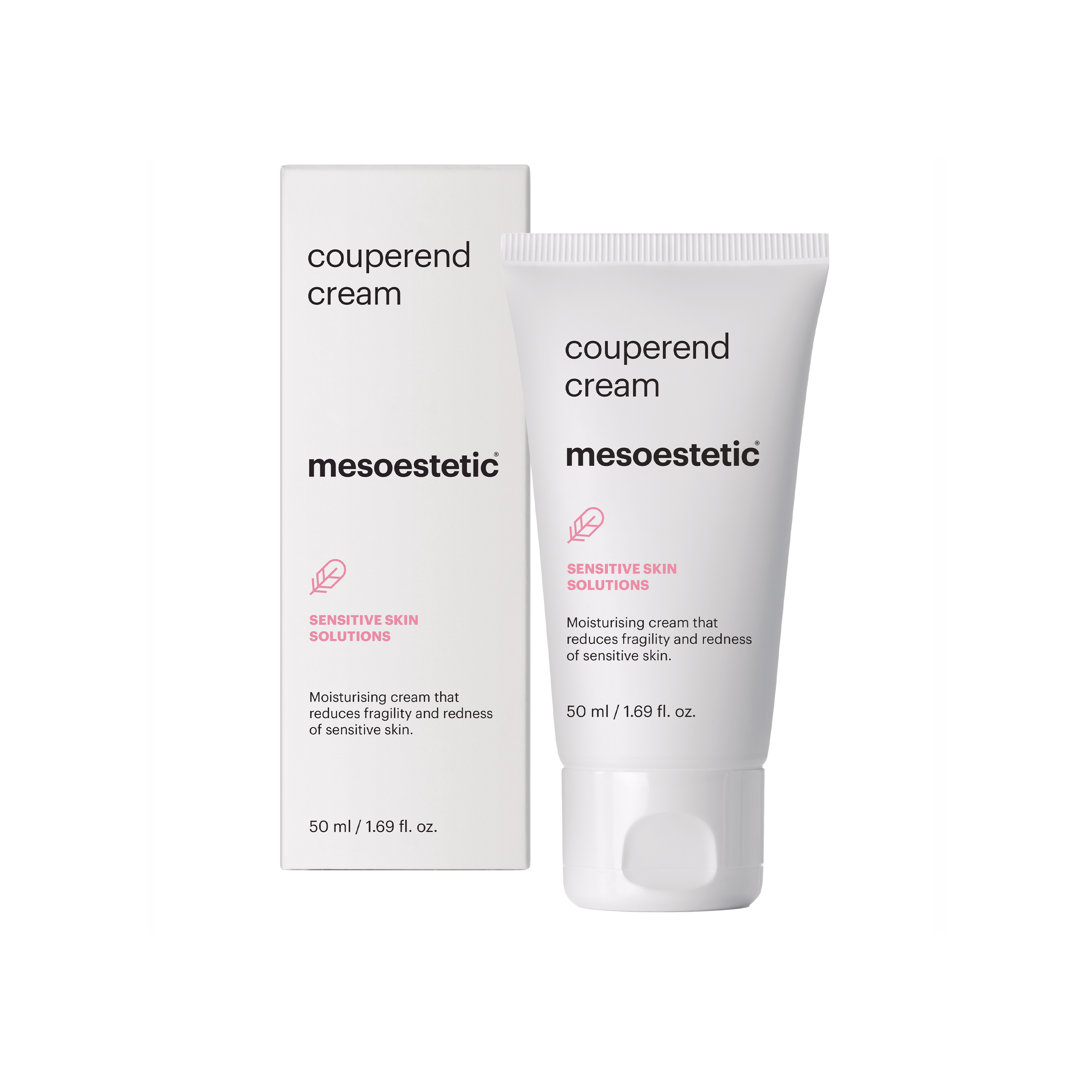 Billede af Mesoestetic Couperend Cream - Fugtighedscreme som lindrer skrøbelighed og rødme i følsom hud - 50 ml. - Effektiv mod tør hud i ansigtet