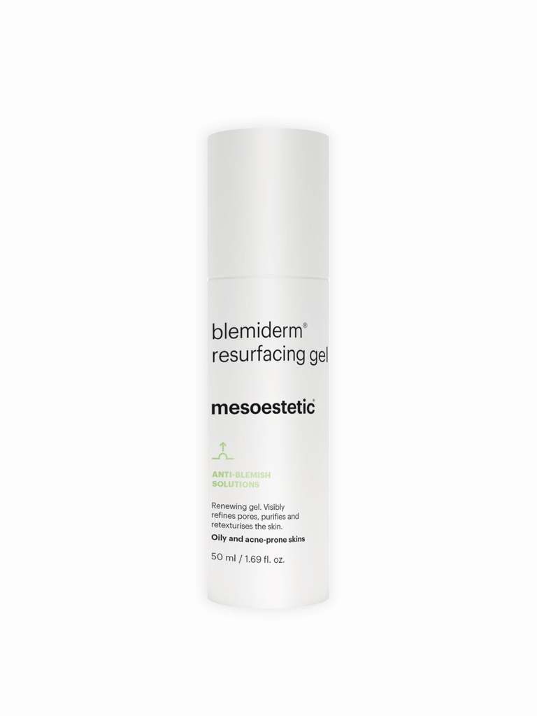Se Mesoestetic Blemiderm Resurfacing Gel - Hudfornyende gel effektiv mod akne og uren hud - 50 ml. - Reducere store porer og rynker hos Mesoestetic