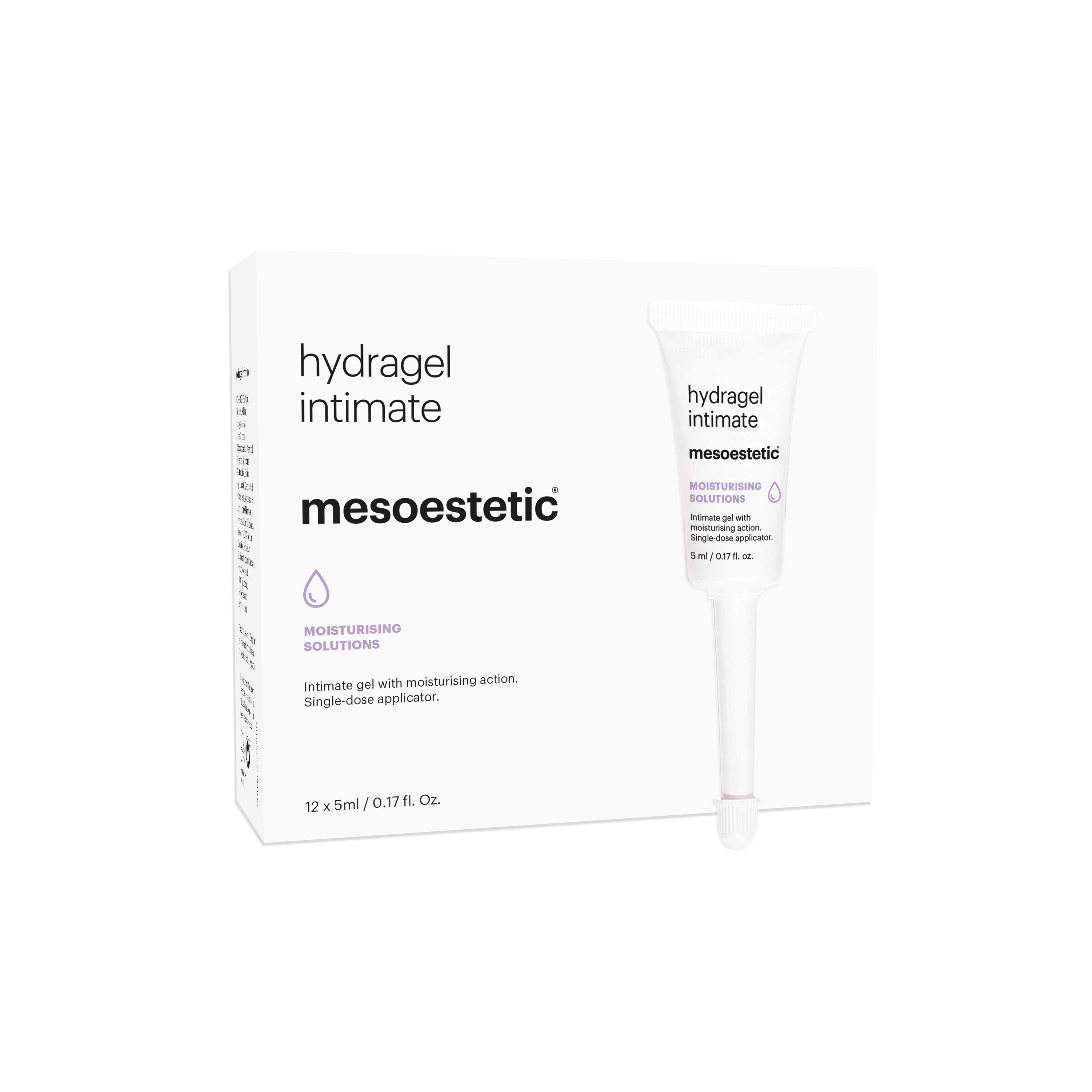 Billede af Mesoestetic Hydragel Intimate - Fugtgivende gel til kvinders intime område - 12 x 5 ml. - Fugtighedscreme / gel - Forbedre elasticitet & fleksibilitet