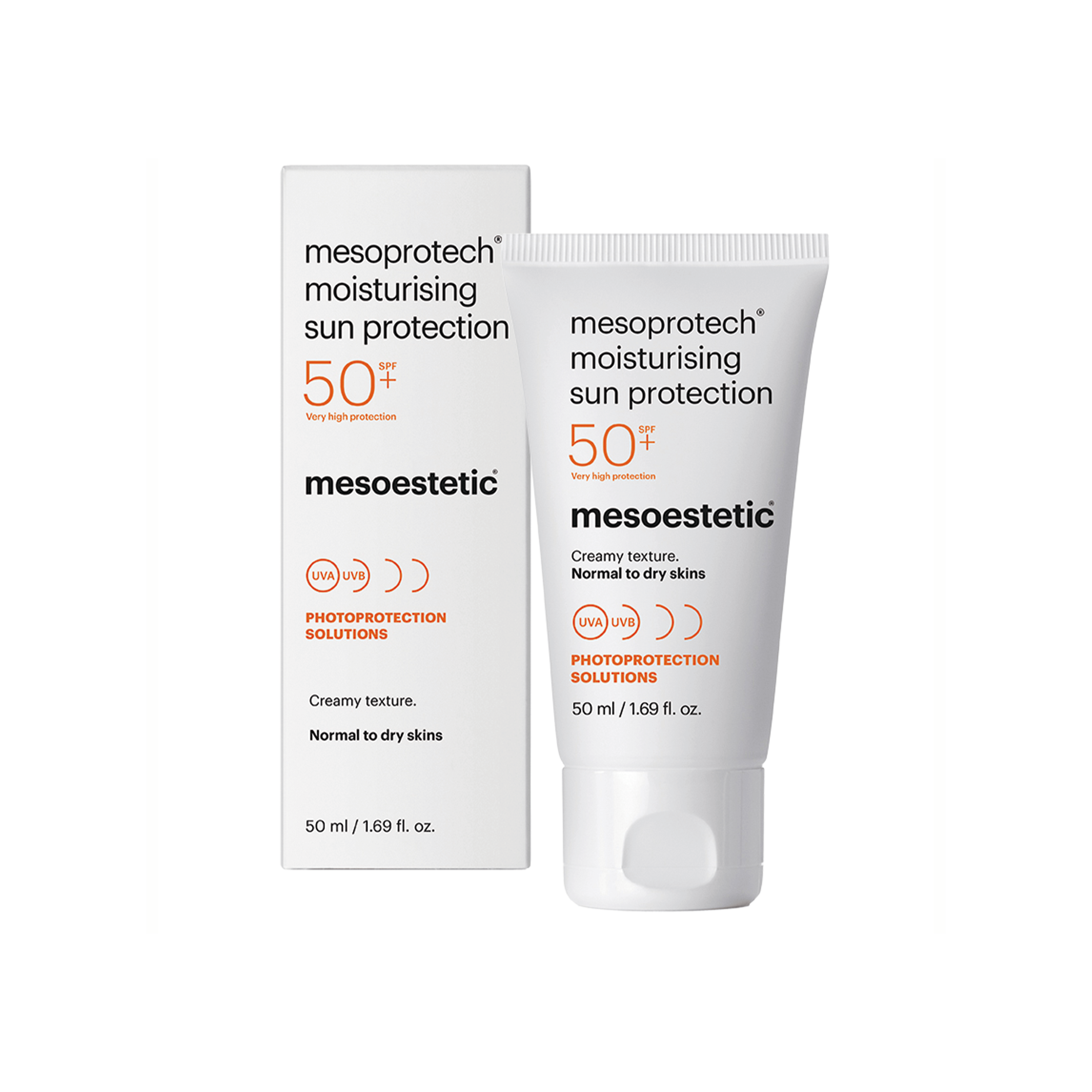 Billede af Mesoestetic Mesoprotech Moisturising Sun Protection 50+ - Solcreme med høj beskyttelse til tør og følsom hud - 50 ml. - Ultimative solbeskyttelse