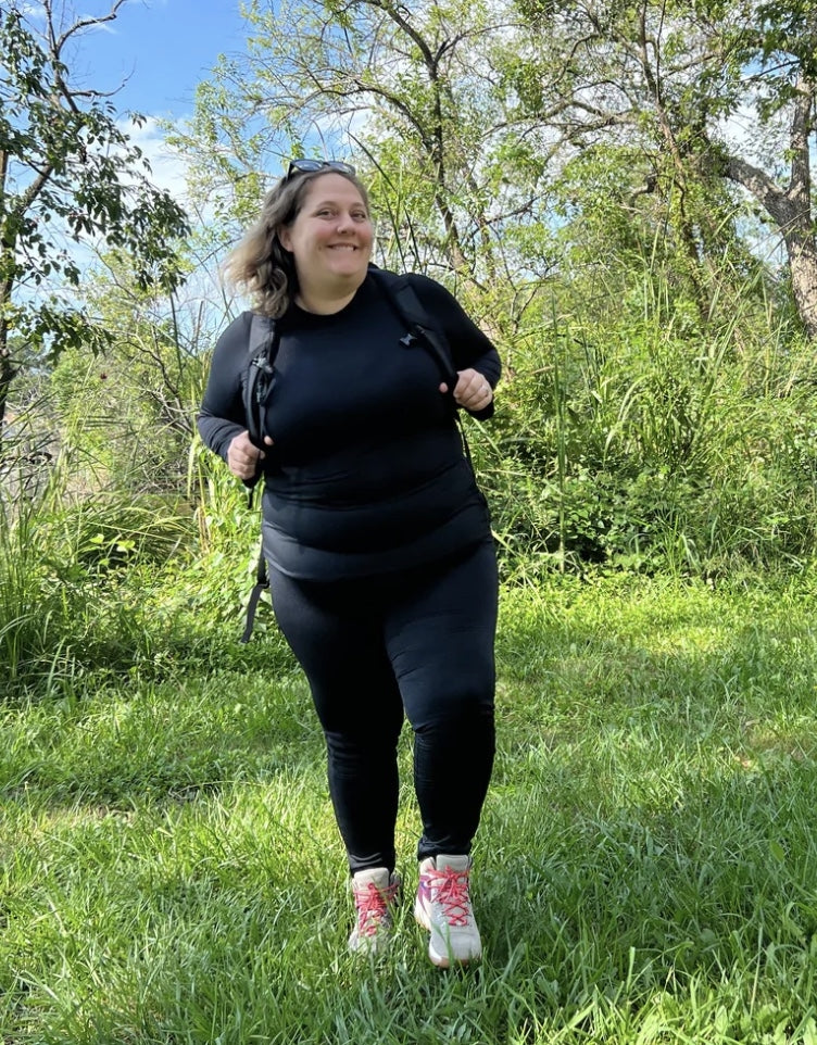 Ottomatic Threads Plus Size Base Layer Bottom - Black | KinsaActive.com