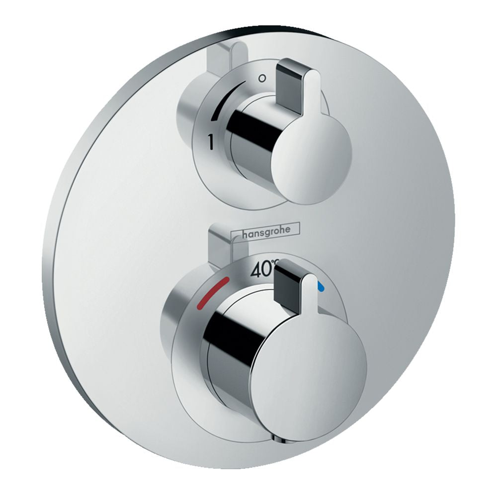 Hansgrohe Round 2 Outlet Thermostatic Valve with Pulsify 260