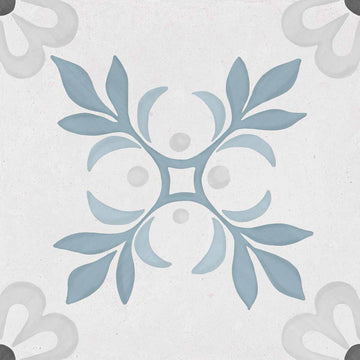 Sirocco Green Garden Pattern Porcelain Tile 22x22cm Matt | Deluxe