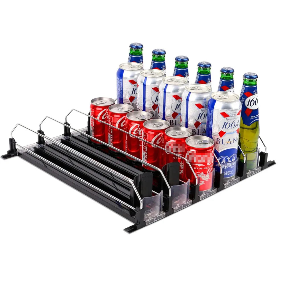 Drink Organizer Dispenser with Push System