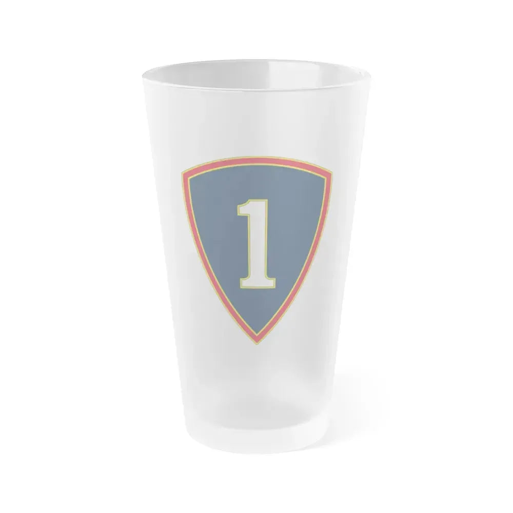 1 Personnel Command 3 (U.S. Army) Frosted Pint Glass 16oz