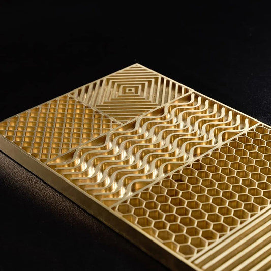Ice Design Tray Brass DIY Modern Ice Mold Custom Ice Cube Stamp Plate