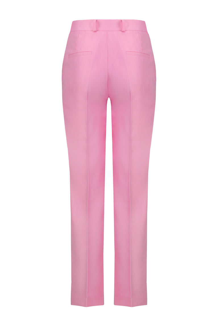 Classic suit high-rise trousers in a bubblegum pink color – JAAF