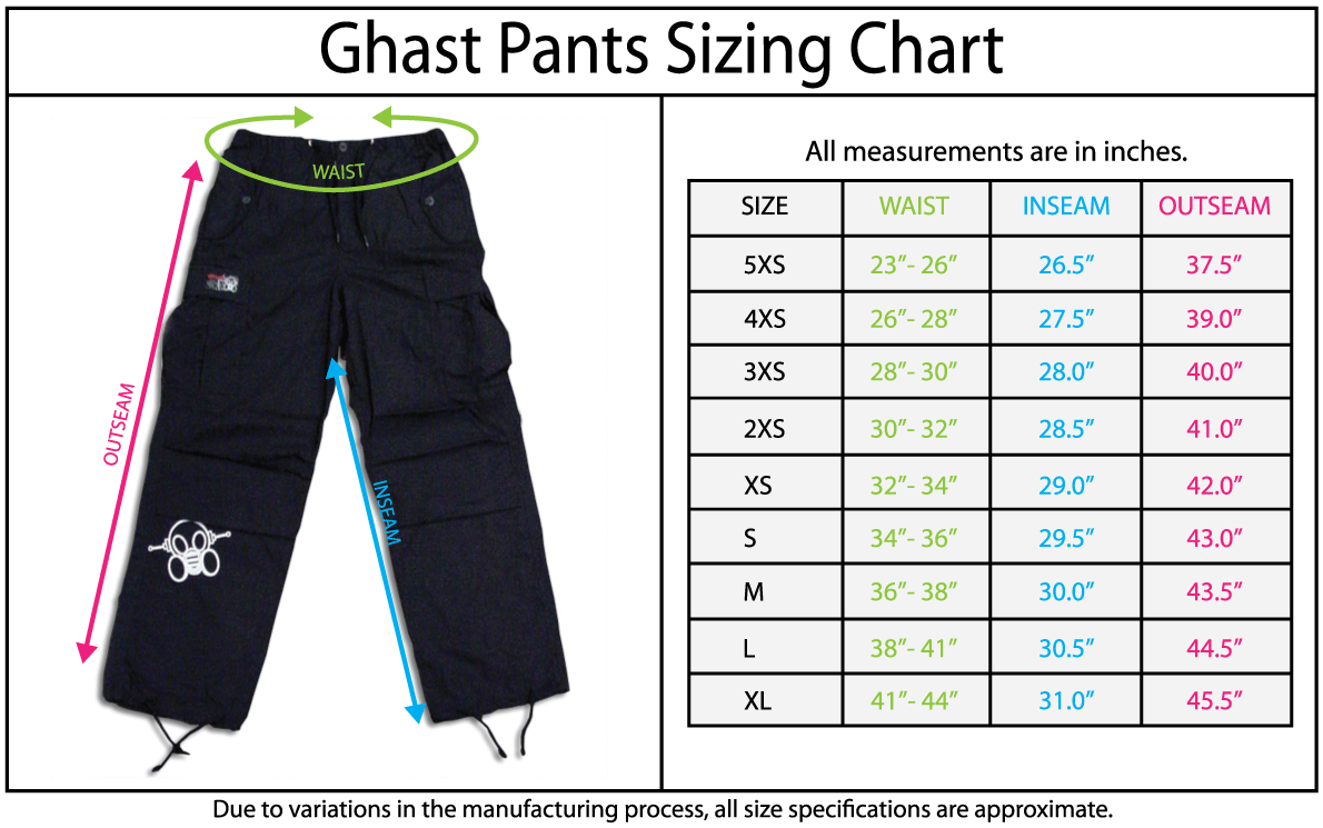 Ghast Clothing Brand Unisex Pants Rave Flare Bottom EDM Ultra Cargo ...