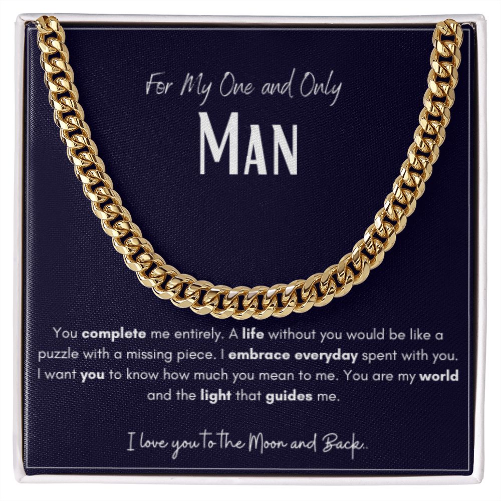 Cuban Link Chain - For My One and Only Man