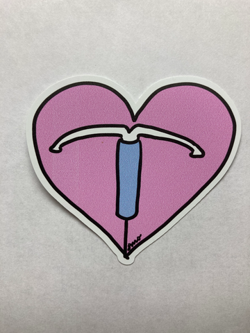 IUD Heart Sticker