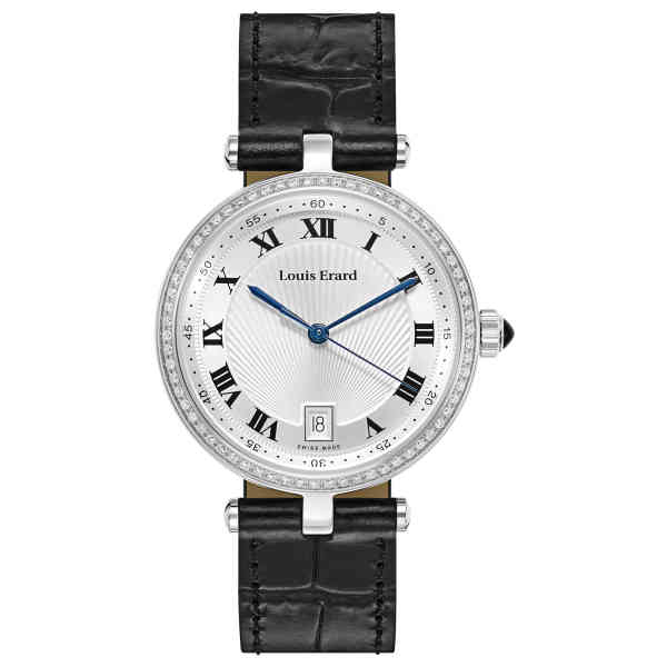 Louis Erard Heritage Automatic Diamond Grey Dial Ladies Watch  20100AA13.BMA17 for Women