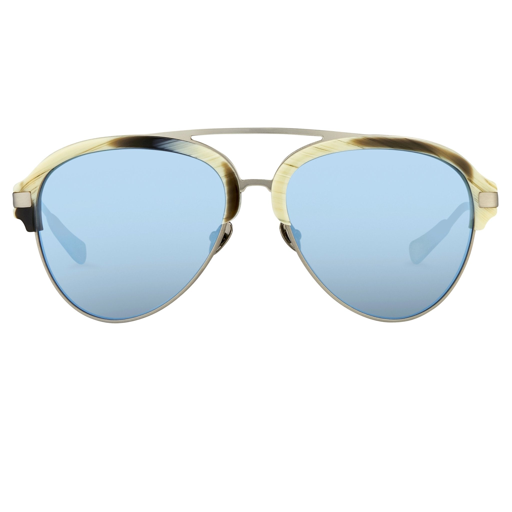 Kris Van Assche Sunglasses D-Frame Brown and Blue