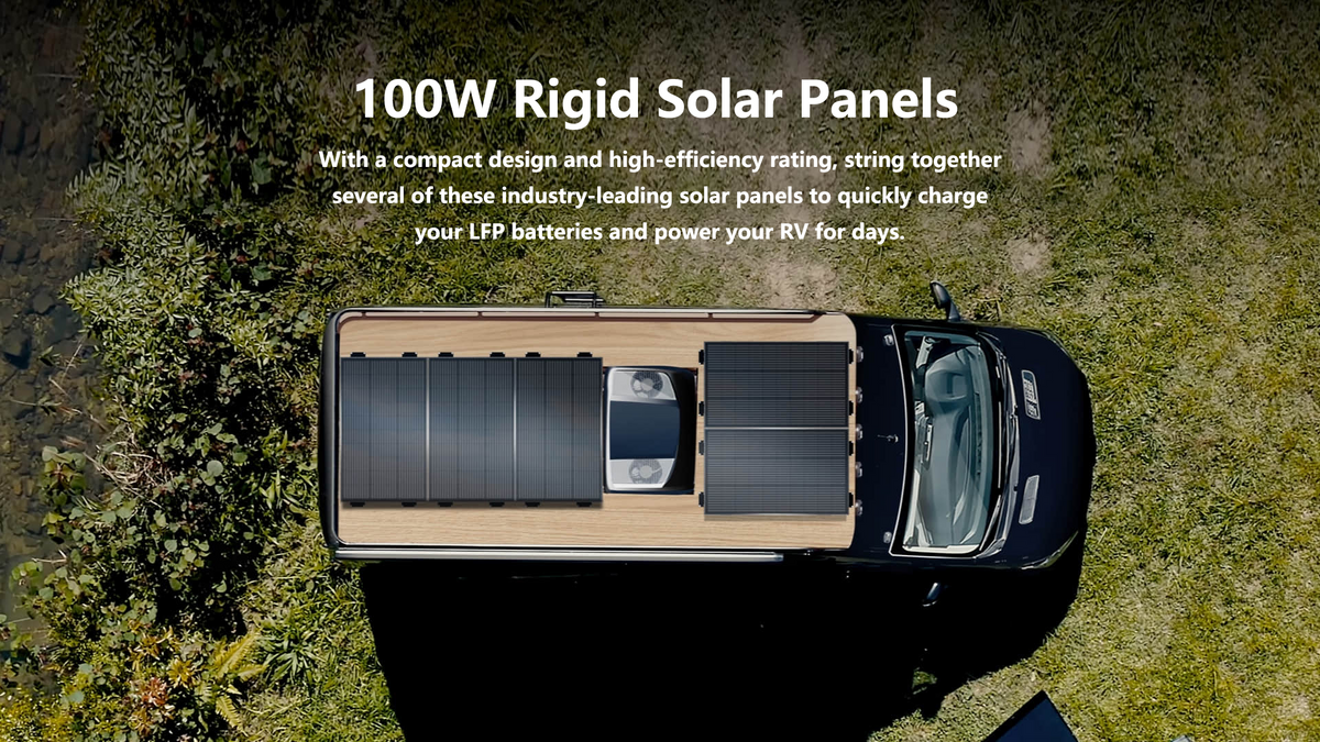 EcoFlow 100W Rigid Solar Panel