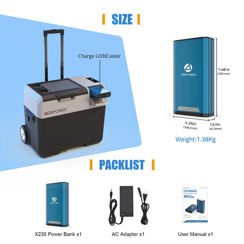 ACOPOWER 193WH PORTABLE POWER STATION