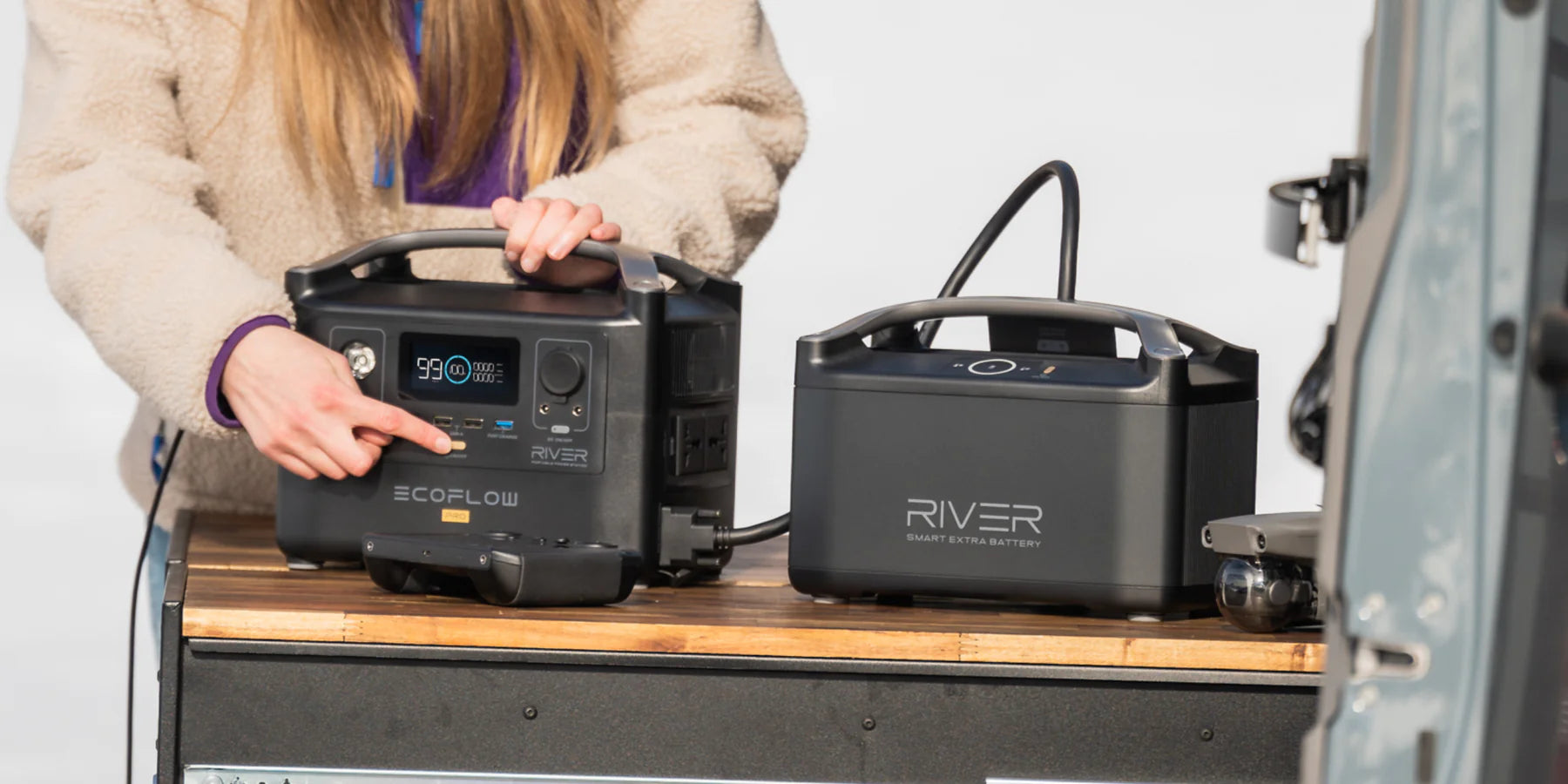 EcoFlow RIVER Pro Portable Power Station EFRIVER600PRO-AM Extra Battery