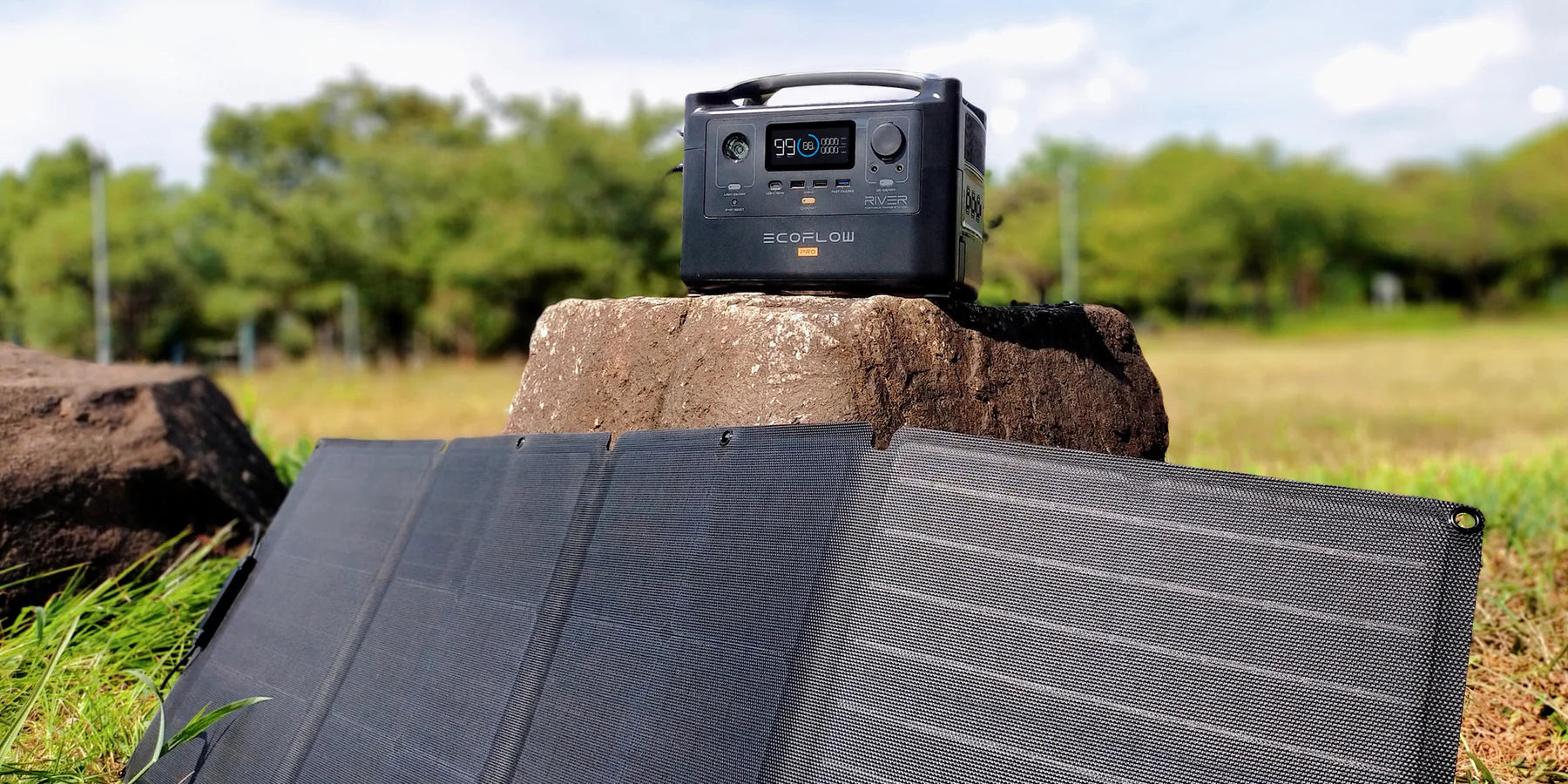 EcoFlow RIVER Pro Portable Power Station Easy Solar Charging