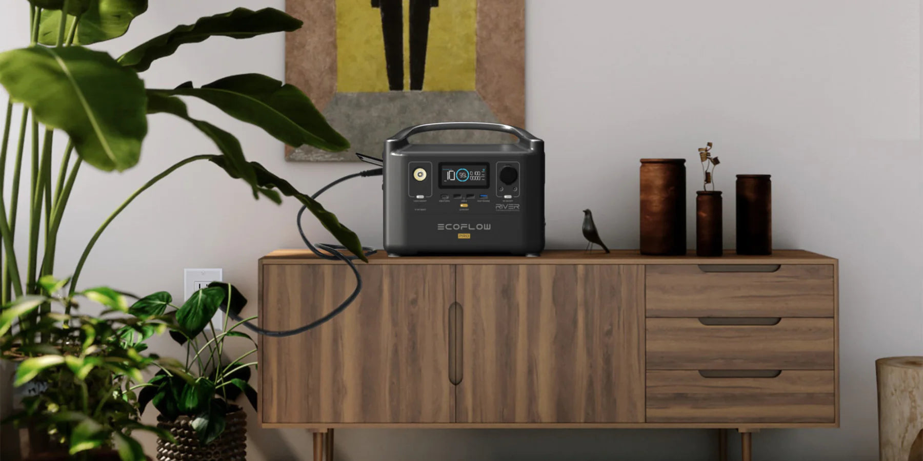 EcoFlow RIVER Pro Portable Power Station Wall Charging