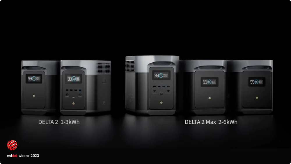 Ecoflow Delta 2 Series Appliance Power Backup EcoFlow DELTA 2 Max Solar Generator (PV160W) SKU:D2M-US-160W