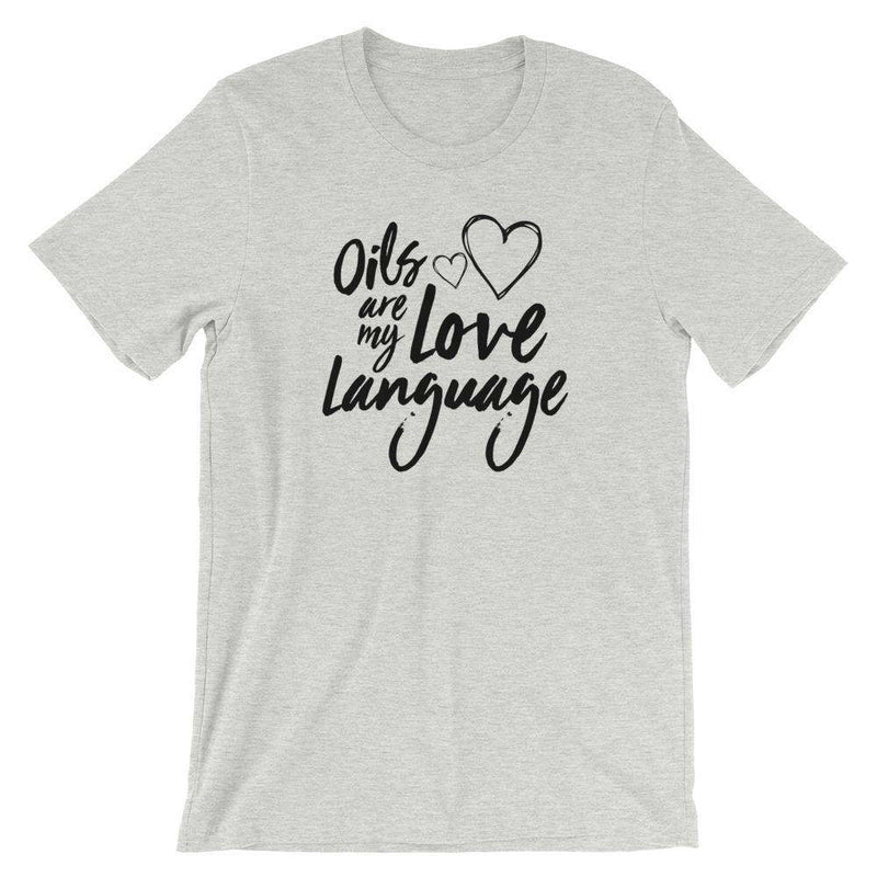 Love Language (Light) Short-Sleeve Unisex T-Shirt Apparel Your Oil Tools Athletic Heather S 