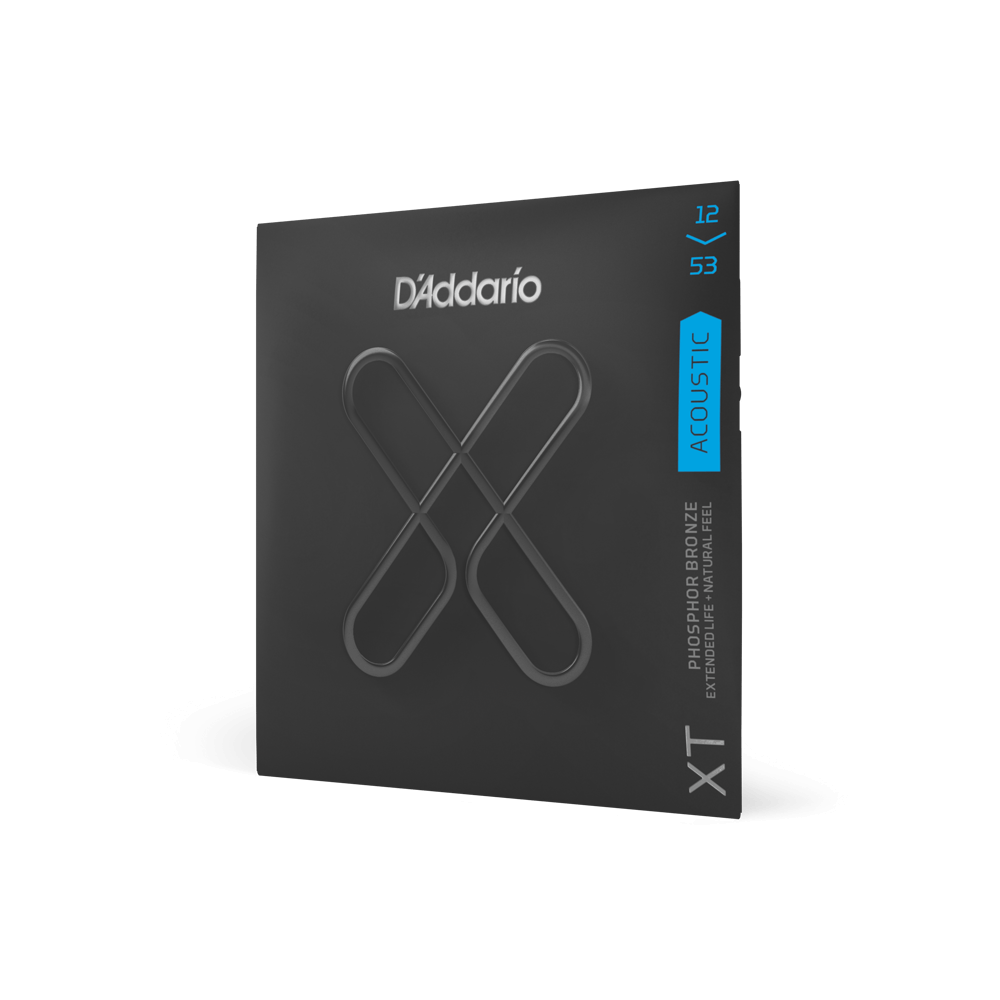 D’ADDARIO 12-53 LIGHT, XT PHOSPHOR BRONZE COATED ACOUSTIC STRINGS