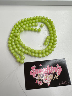 Like green bead strand - Speakingofbangles