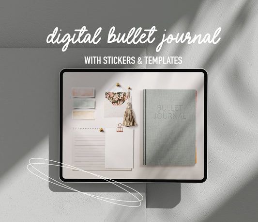 Realistic Digital Bullet Journal with Stickers & Templates. – Ware of  Stockholm