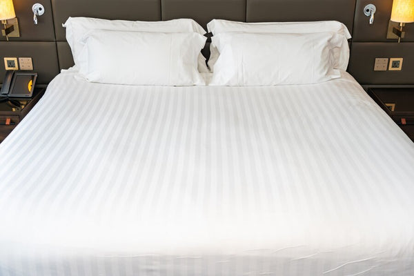 BELEM SWISS STRIPE BED SHEETS