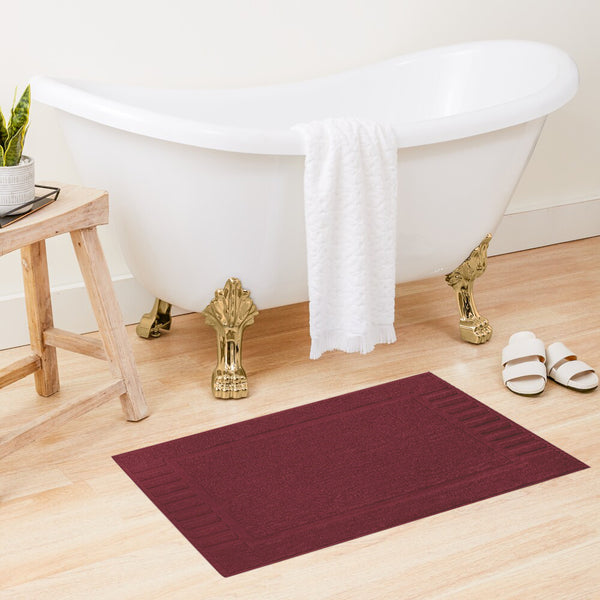 Maroon Bath Rugs